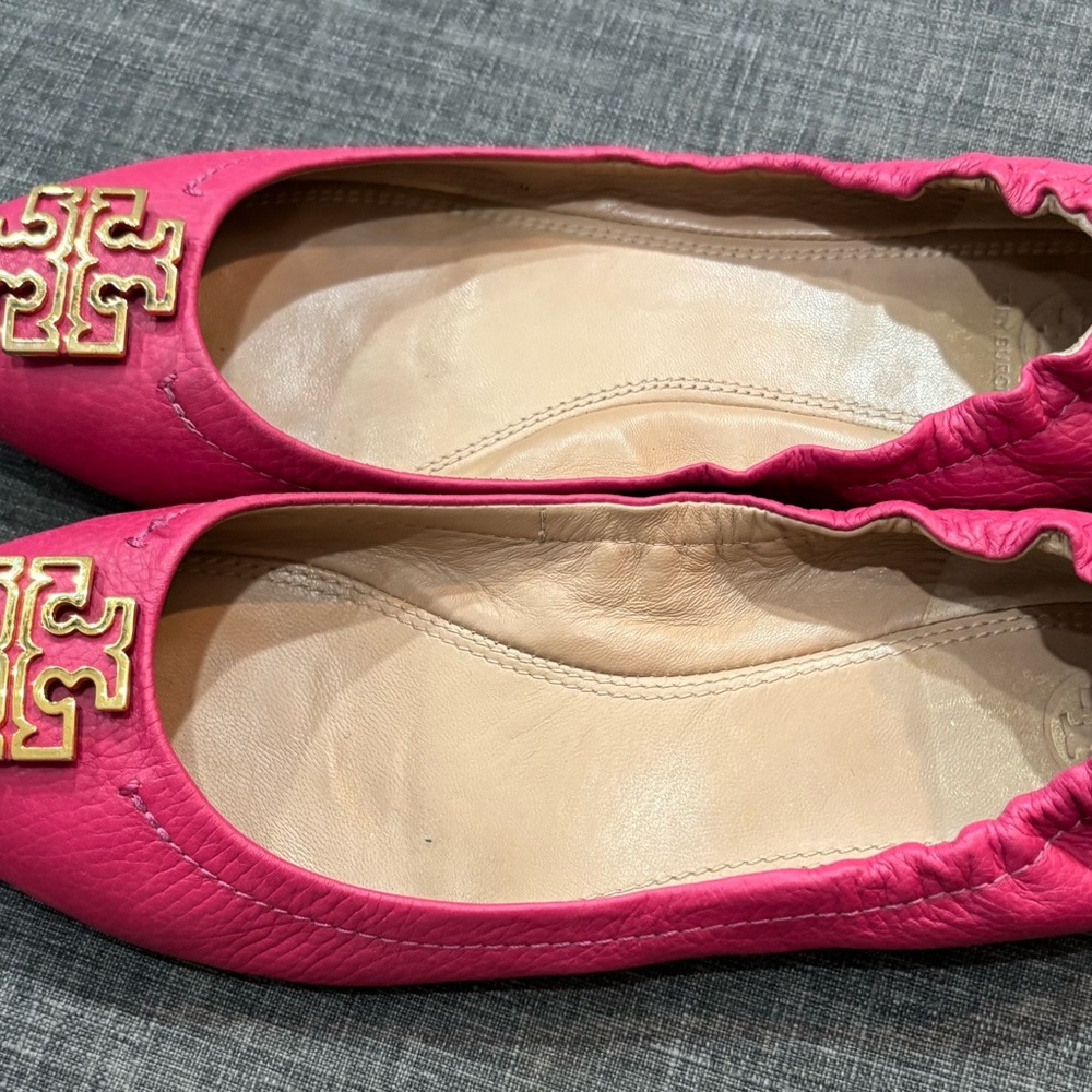 Tory Burch Pink Ballet Flats
